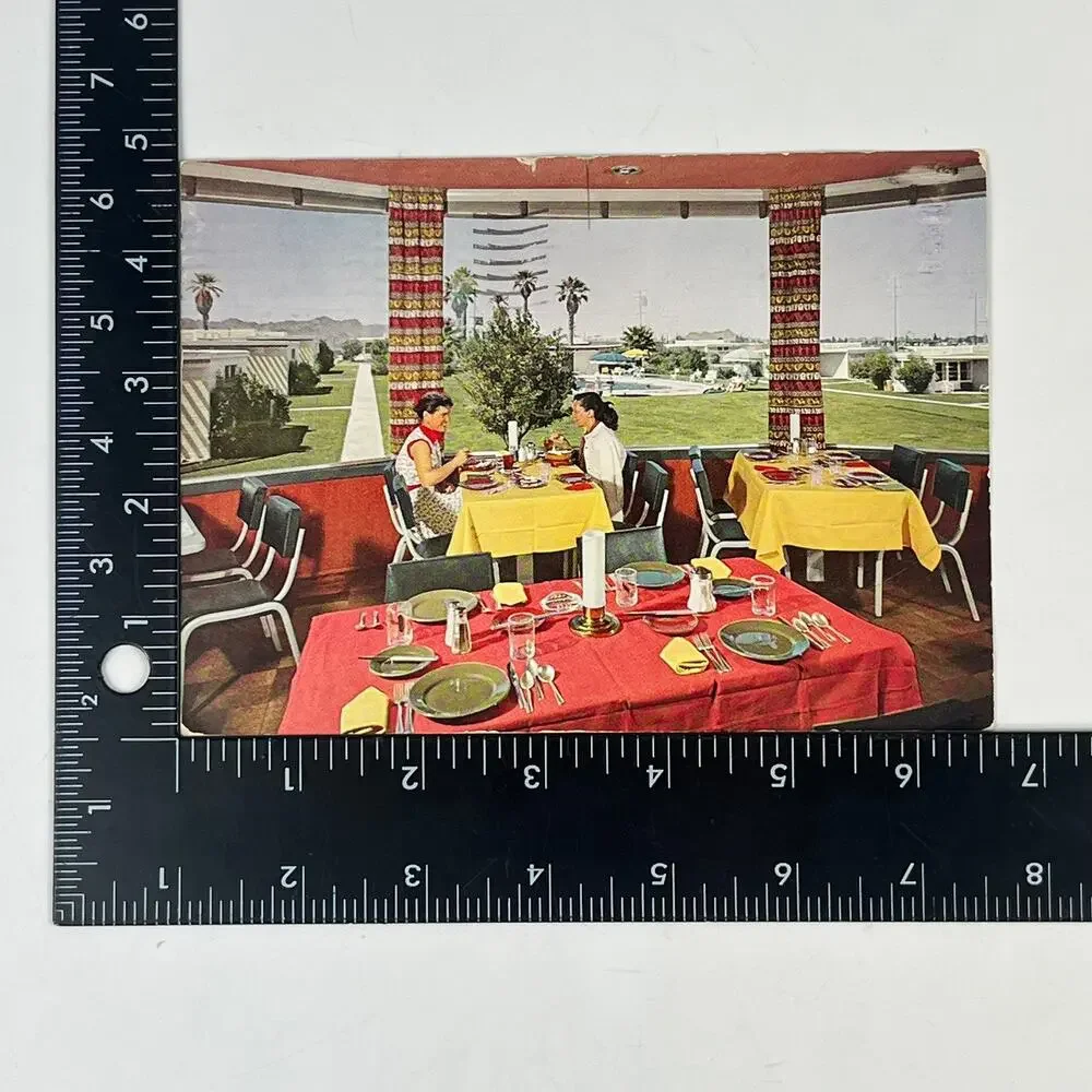 Vtg Sept 11th 1955 Postcard The Tucson Biltmore Hotel Dining Arizona AZ Phoenix